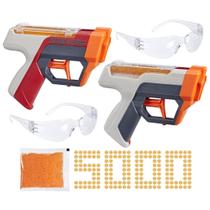 Pacote Blaster Nerf Pro Gelfire Dual Wield com 5000 cartuchos Gelfire