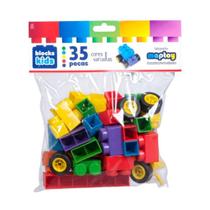 Pacote Blocks Kids Peças Infantis Brinquedo Colorido