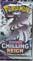 Pacote Booster Pokémon Chilling Reign com 10 cartas Pacote Booster Pokémon Chilling Reign com 10 cartas