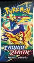 Pacote Booster Pokémon TCG Crown Zenith com 10 cartas