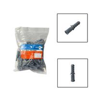 Pacote Bucha Fixa Com Anel 6x30mm 100 Unidades0,