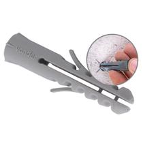 Pacote Bucha Plástica 500 Unidades VONDER 8mm Sem Anel Para Fixação De Parafuso Em Parede Concreto Alvenaria Cimento Sem parafuso