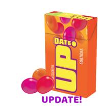 Pacote C/12 Caixas de Bala Mastigável Up Date! Sortidas