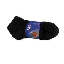 Pacote c/ 48 Pares Meia Preta Soquete Cano Curto Adulto