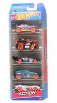 Pacote c/ 5 Carrinhos (Pack) Hot Wheels 1/64 - Mattel
