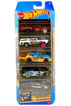 Pacote c/ 5 Carrinhos (Pack) Hot Wheels 1/64 - Mattel