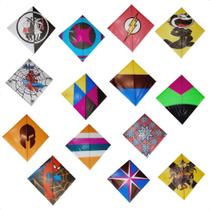 Pacote C/50 Raias De Seda 35x35cm Peixinho