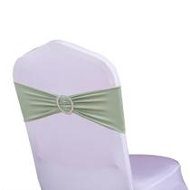 Pacote Chair Sashes WENSINL com 50 elastanos, verde sálvia para casamento