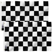 Pacote Checkered Flag Anley com 2 poliéster Fly Breeze 90x150cm