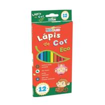 Pacote com 06 Lápis de cor Sextavado Ecológico 12 cores - Leo&Leo