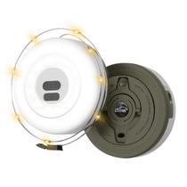 Pacote com 1 lâmpada Camping String Light DIBMS com lâmpada recarregável de 10 m