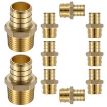 (Pacote com 10) Adaptador macho Lidertik PEX 3/4 F1807 para 1/2 NPT
