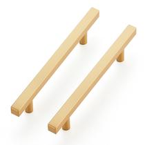 Pacote com 10 alças douradas de latão de 11,5 cm com orifício central