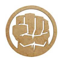 Pacote Com 10 Aplique Decorativo MÃO Fechada 6x6 Mdf Madeira Pacote Com 10 Aplique Decorativo MÃO Fechada 6x6 Mdf Madeira