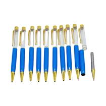 Pacote Com 10 Canetas Esferográficas Vazias Para DIY, Areia Movediça, Flores Flutuantes, Assinaturas