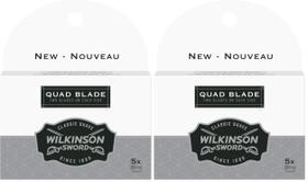 Pacote com 10 cartuchos Wilkinson Sword Quad Blade