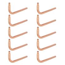 (Pacote com 10) EFIELD Pex Copper Stub Out Elbow 1/2 Barb Crimp 20 cm