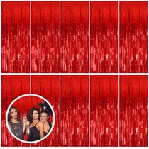 Pacote com 10 flâmulas de alumínio vermelho Backdrop BOMSI 100x200 cm Pacote com 10 flâmulas de alumínio vermelho Backdrop BOMSI 100x200 cm