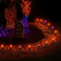 Pacote com 10 lâmpadas C9 Pathway Lights Konictom Halloween Outdoor Pacote com 10 lâmpadas C9 Pathway Lights Konictom Halloween Outdoor