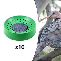 Pacote Com 10 Ninhos Plásticos Para Pombos Com Tapetes Reutilizáveis Para Pequenas Aves E Codornas