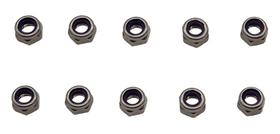 Pacote Com 10 Porca Trava De Inox M5