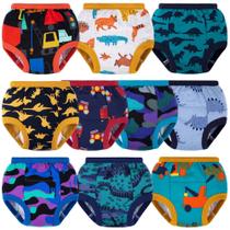 Pacote com 10 roupas íntimas de treinamento para crianças BIG ELEPHANT de 12 a 24 meses Pacote com 10 roupas íntimas de treinamento para crianças BIG ELEPHANT de 12 a 24 meses