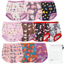 Pacote com 10 roupas íntimas EZ Moms para meninas para treinar o penico para crianças 2T-3T Pacote com 10 roupas íntimas EZ Moms para meninas para treinar o penico para crianças 2T-3T