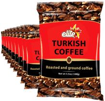 Pacote com 10 unidades de Café Turco Elite Moído, 99 g cada Pacote com 10 unidades de Café Turco Elite Moído, 99 g cada