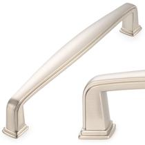 Pacote com 10 unidades de níquel escovado Cabinet Arch Pull KOOFIZO de pés quadrados Pacote com 10 unidades de níquel escovado Cabinet Arch Pull KOOFIZO de pés quadrados