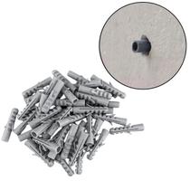 Pacote com 100 Bucha de Fixação Plástico 10mm Utilimix