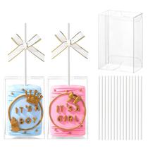 Pacote com 100 caixas de guloseimas Krispie de arroz transparente JCXGRVC 9x6x4 cm Pacote com 100 caixas de guloseimas Krispie de arroz transparente JCXGRVC 9x6x4 cm