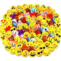 Pacote com 100 chaveiros Party Favors Dreampark Emoticon para crianças Pacote com 100 chaveiros Party Favors Dreampark Emoticon para crianças