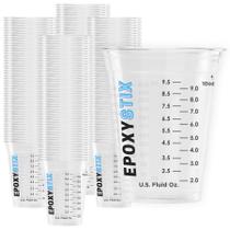 Pacote com 100 Copos de mistura graduados EpoxyStix 350 ml PET Clear