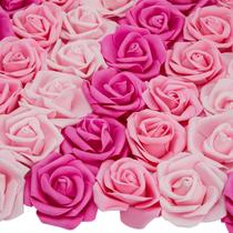Pacote com 100 flores artificiais Bright Creations Pink Roses