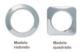 Pacote Com 100 Ilhós Quadrado Cromado 28 Mm