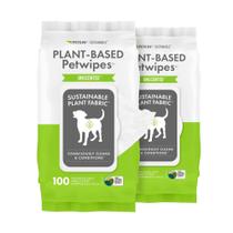 Pacote com 100 lenços umedecidos PetWipes Petkin à base de plantas para cães e gatos