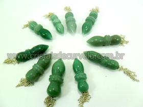 Pacote com 100 Pêndulos Egípcios de Quartzo Verde - Pedra Natural para Atacado Pacote com 100 Pêndulos Egípcios de Quartzo Verde - Pedra Natural para Atacado