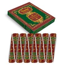 Pacote com 12 cones de tintura de cabelo em pasta de henna Neeta, marrom avermelhado