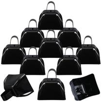 Pacote com 12 fabricantes de ruído de metal de 7,5 cm da Therwen Cowbells