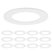 Pacote com 12 Goof Rings Maxxima, acabamento em plástico branco de 6,7" Pacote com 12 Goof Rings Maxxima, acabamento em plástico branco de 6,7"