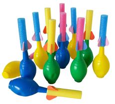 Pacote com 12 lembrancinhas de festa Foam Rocket Launcher Dondor Mini