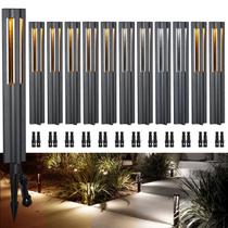 Pacote com 12 luzes de caminho LED LEONLITE de 3 W, 12-24 V, IP65, pretas Pacote com 12 luzes de caminho LED LEONLITE de 3 W, 12-24 V, IP65, pretas