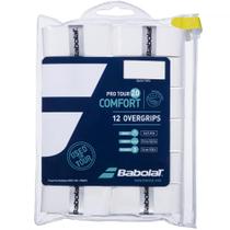 Pacote com 12 Overgrip Babolat Pro Tour 2.0 Comfort White