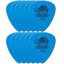 Pacote Com 12 Palhetas Tortex 1.00mm Azul Dunlop