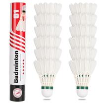 Pacote com 12 petecas de badminton Philonext Goose Feather Pacote com 12 petecas de badminton Philonext Goose Feather