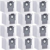 Pacote com 12 sacos de pó para Roborock Q5 Q5+ Q7 Q7+ Q7 Max Q7 Max+ S7 MaxV Ultra S8+ S8 Pro Ultra