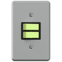 Pacote com 12 Unidades de 2 Interruptores paralelos meg-Tronic Cinza