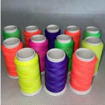Pacote com 12 Unidades de Linha para Pipa 200 Jds. Fluorescente - Fio 10- Linha Extra Forte, Algodã