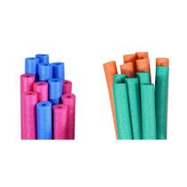 Pacote com 12 unidades de macarrão de piscina Robelle e Pool Mate