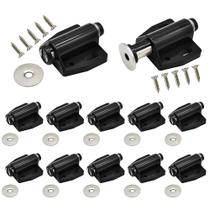 Pacote com 12 unidades Magnetic Catch Renashed para portas pesadas, preta Pacote com 12 unidades Magnetic Catch Renashed para portas pesadas, preta